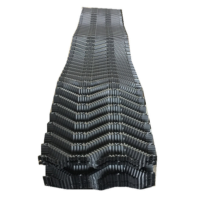 검은 푸른 PVC 냉각탑 충진 팩 벌집형 충진 500 밀리미터 0.32-0.6mm