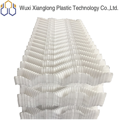 검은 푸른 PVC 냉각탑 충진 팩 벌집형 충진 500 밀리미터 0.32-0.6mm
