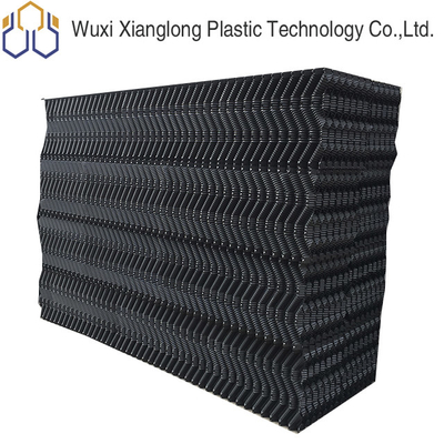 검은 푸른 PVC 냉각탑 충진 팩 벌집형 충진 500 밀리미터 0.32-0.6mm